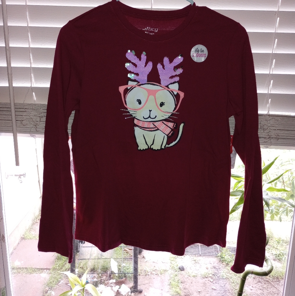 Long Sleeve Smart Cat Tee